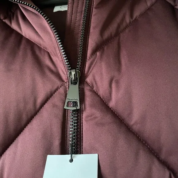 $300 Calvin Klein Sorona Aura Plant Based Quilted Puffer, Women's Size Large - Picture 7 of 16